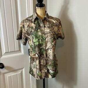 Camouflage Short Sleeve ladies Shirt by Game winner